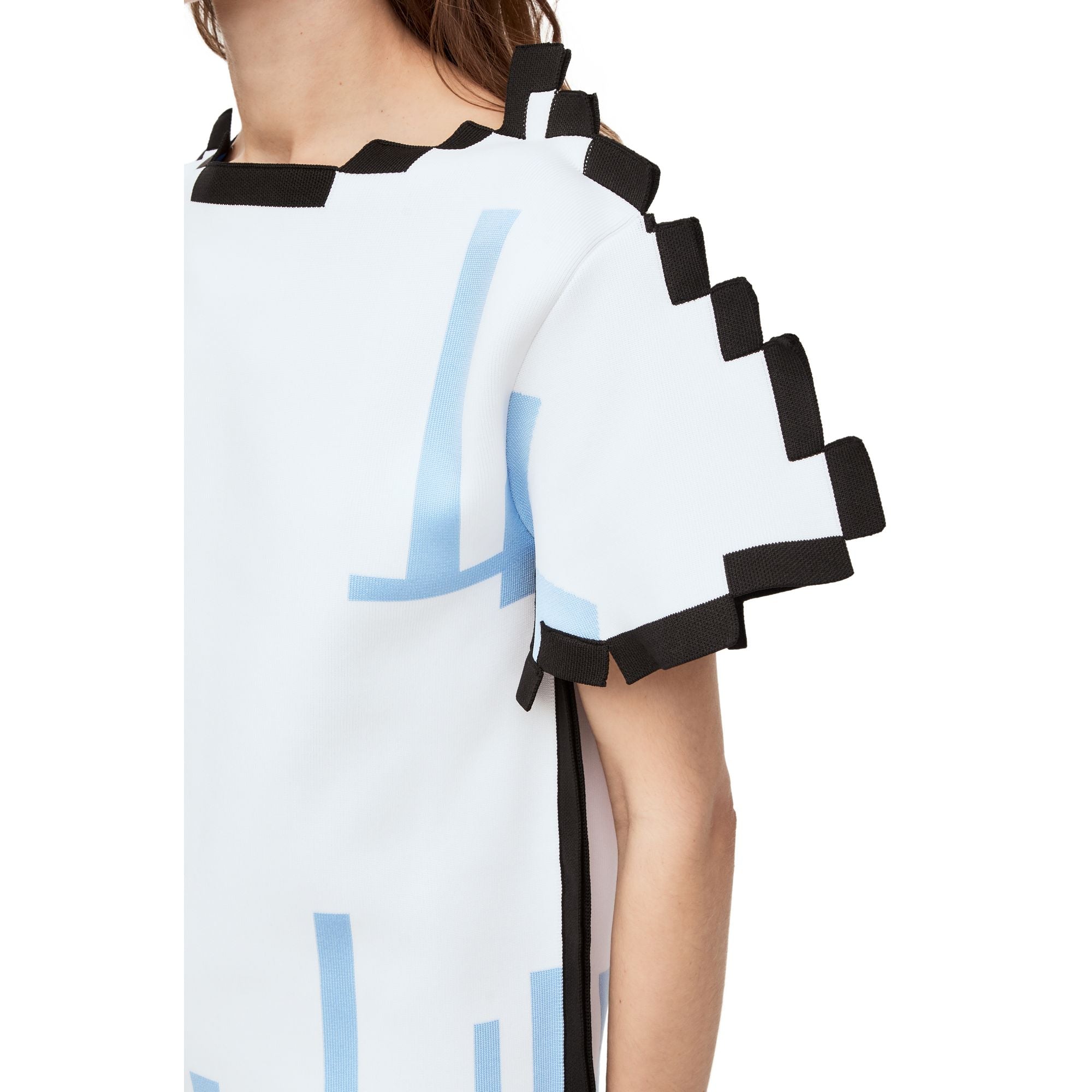 Women Pixelated Top - White
