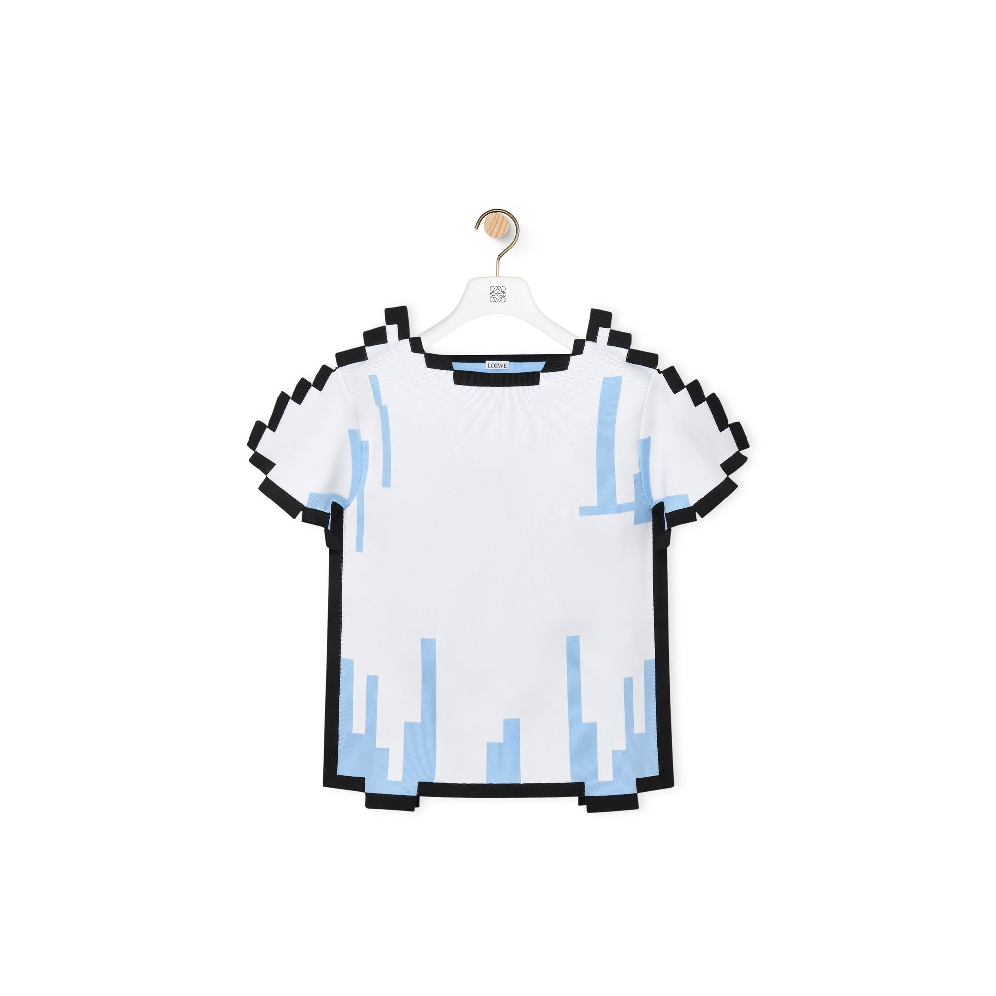 Women Pixelated Top - White