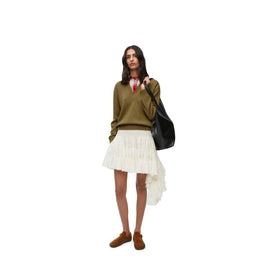 Women Trompe L'Oeil Sweater - Green/Red