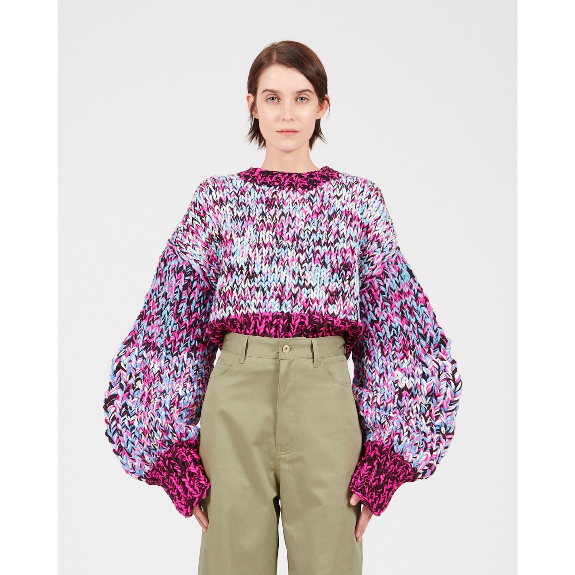Women Sweater - Pink/Multicolor