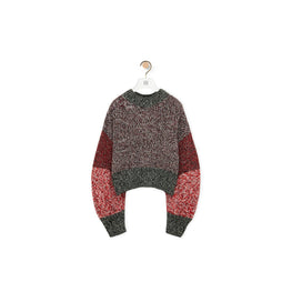 Women Sweater - Khaki Green/Multicolor