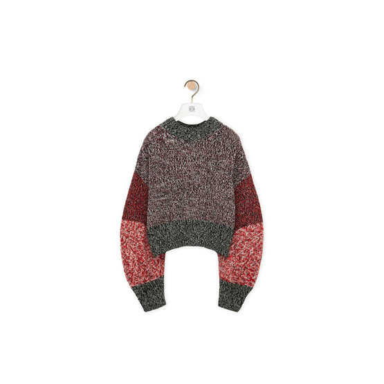 Women Sweater - Khaki Green/Multicolor