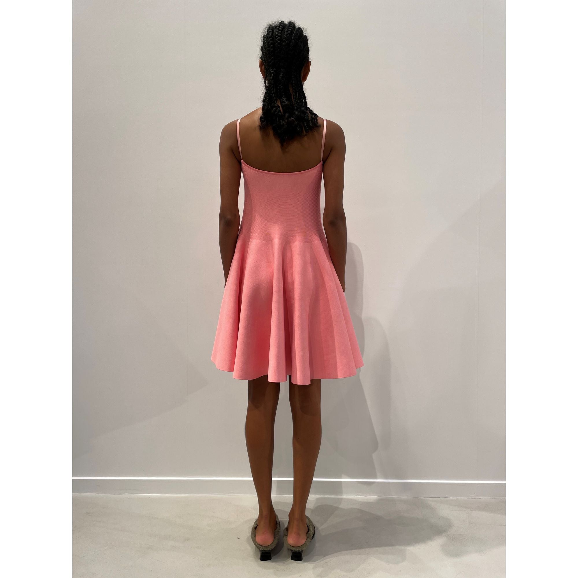 Women Strappy Dress - Coral Pink