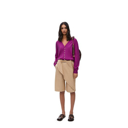 Women Embellished Cardigan - Violet
