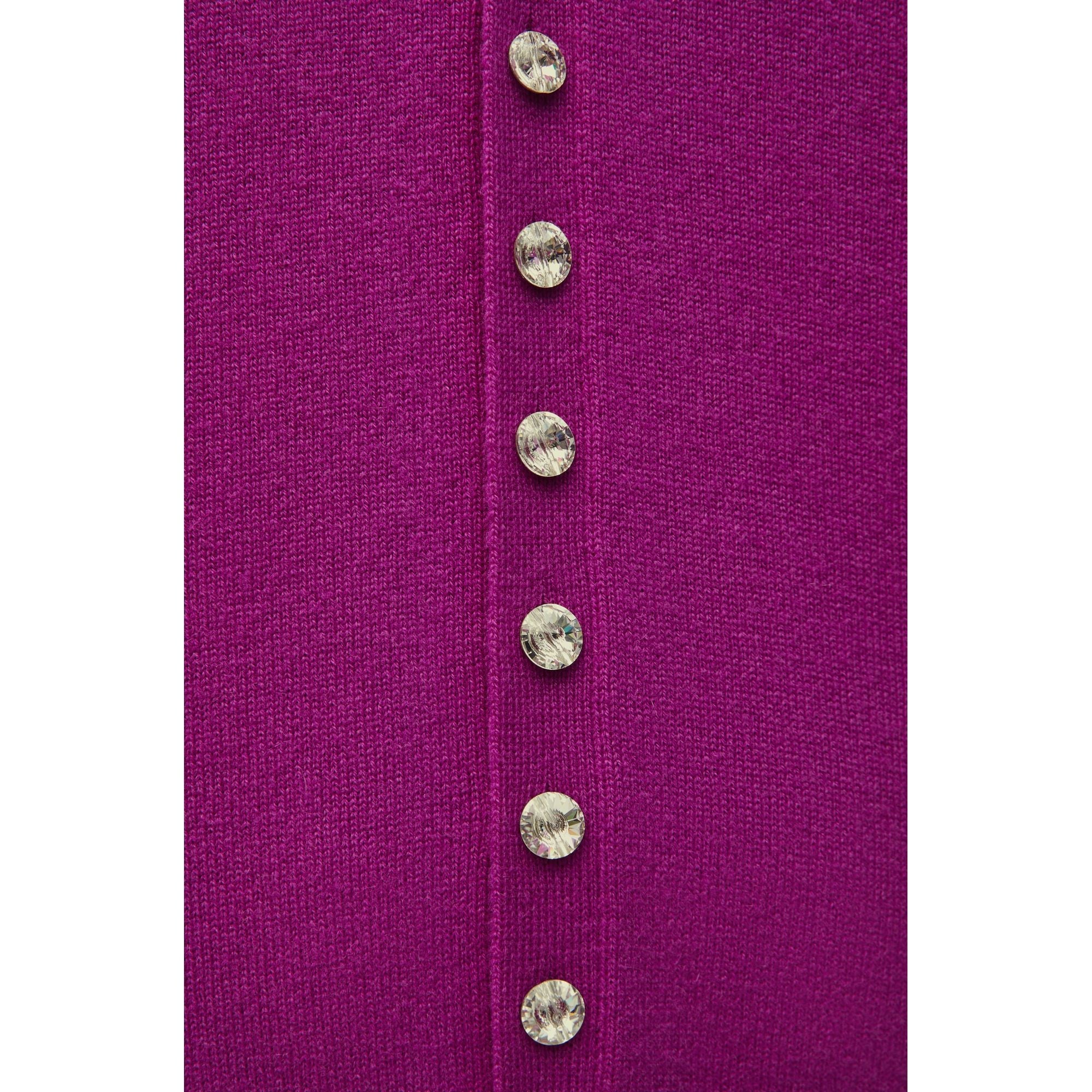 Women Embellished Cardigan - Violet