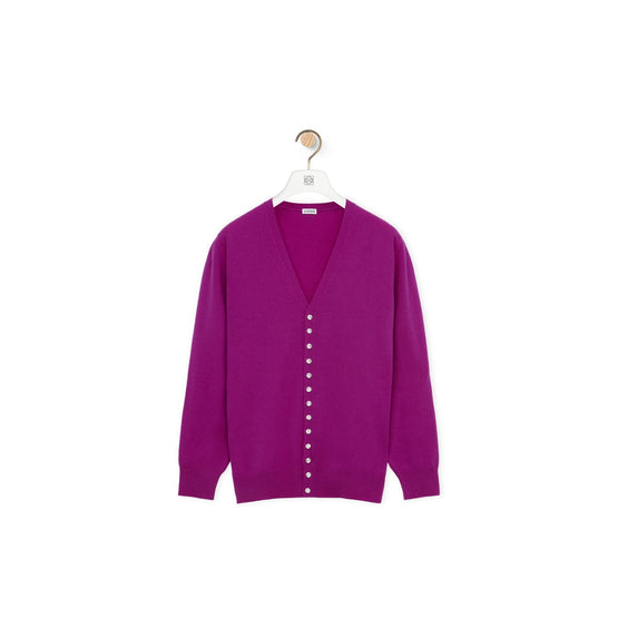 Women Embellished Cardigan - Violet