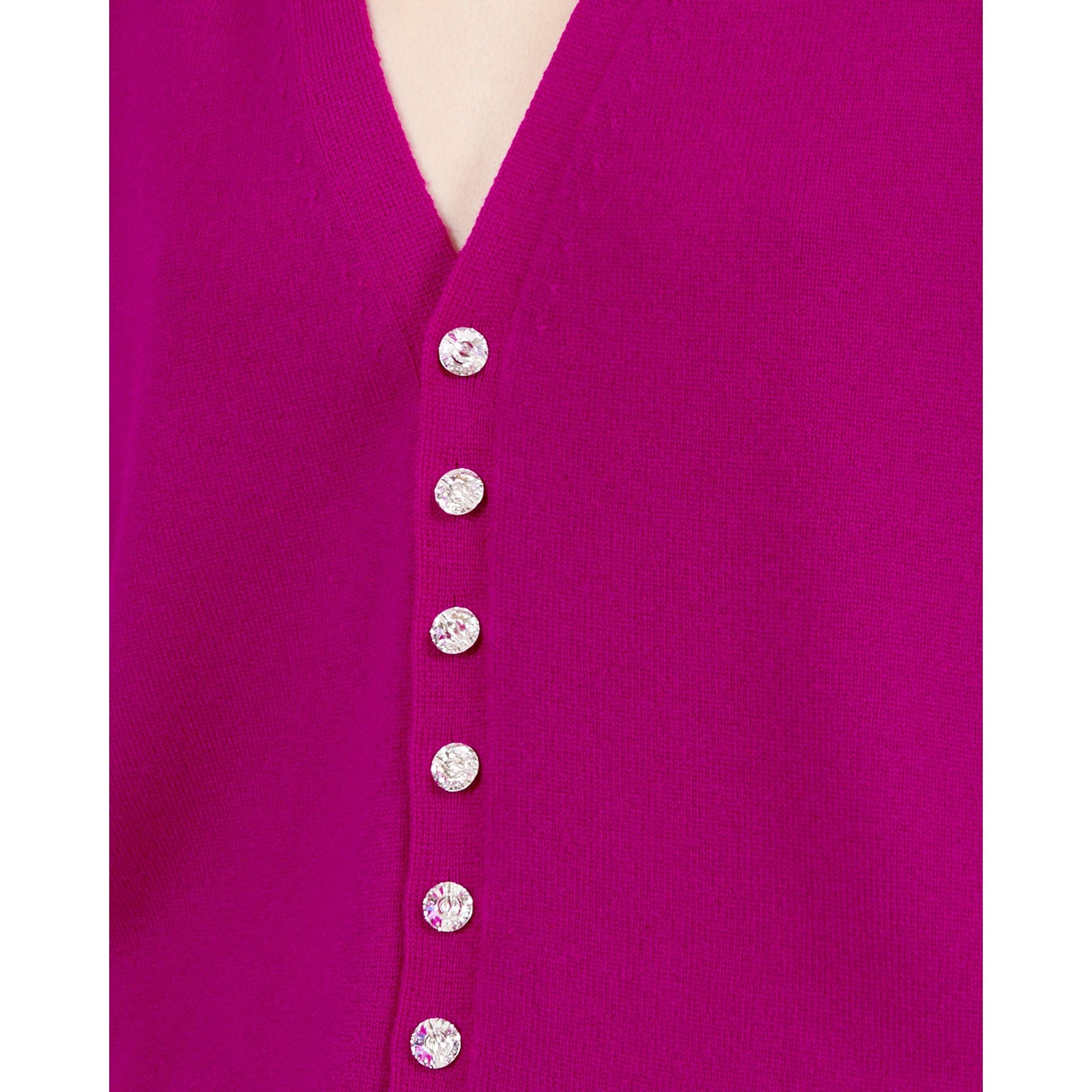 Women Embellished Cardigan - Violet