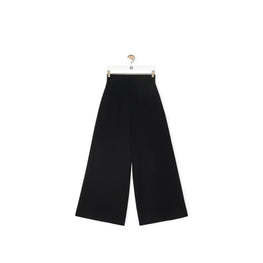 Women Cropped Trousers - Black