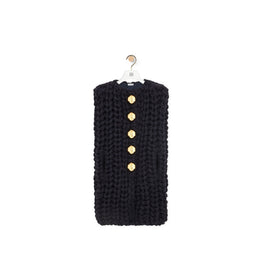 Women Sleeveless Cape - Navy Blue