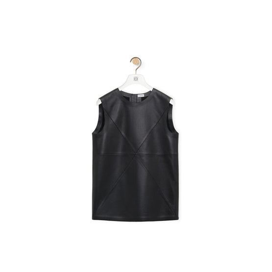 Women Puzzle Fold Top - Black
