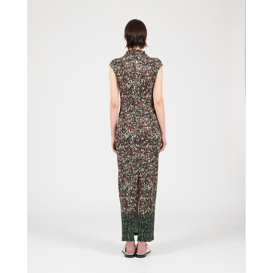 Women Tube Dress Af - Khaki Green/Multicolor