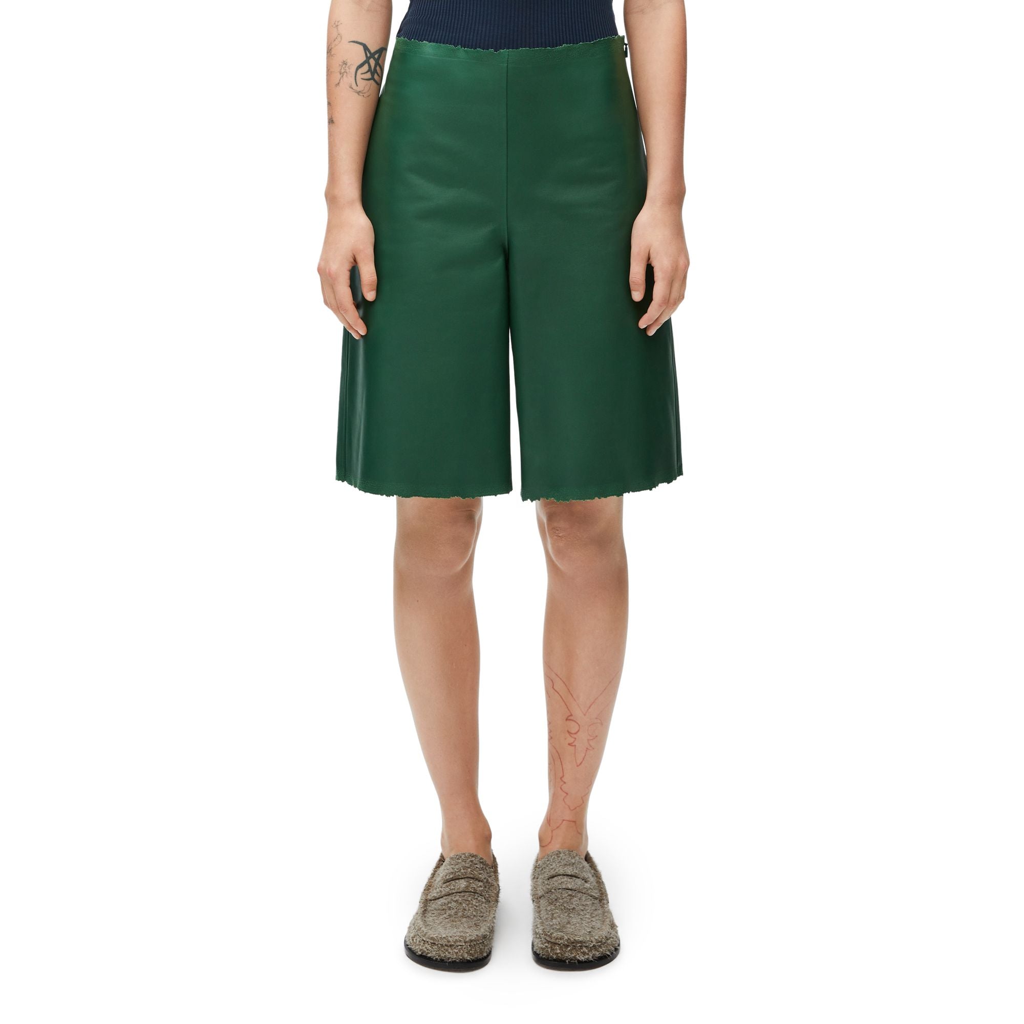 Women Shorts - Forest Green