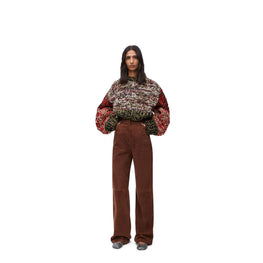 Women High Waisted Trousers - Stone