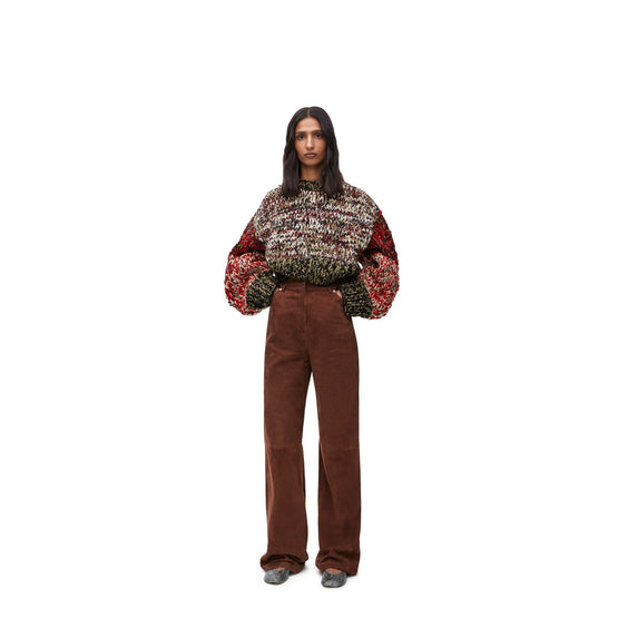 Women High Waisted Trousers - Stone