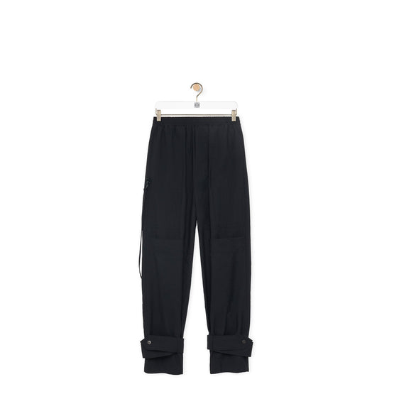 Women Cargo Trousers - Black