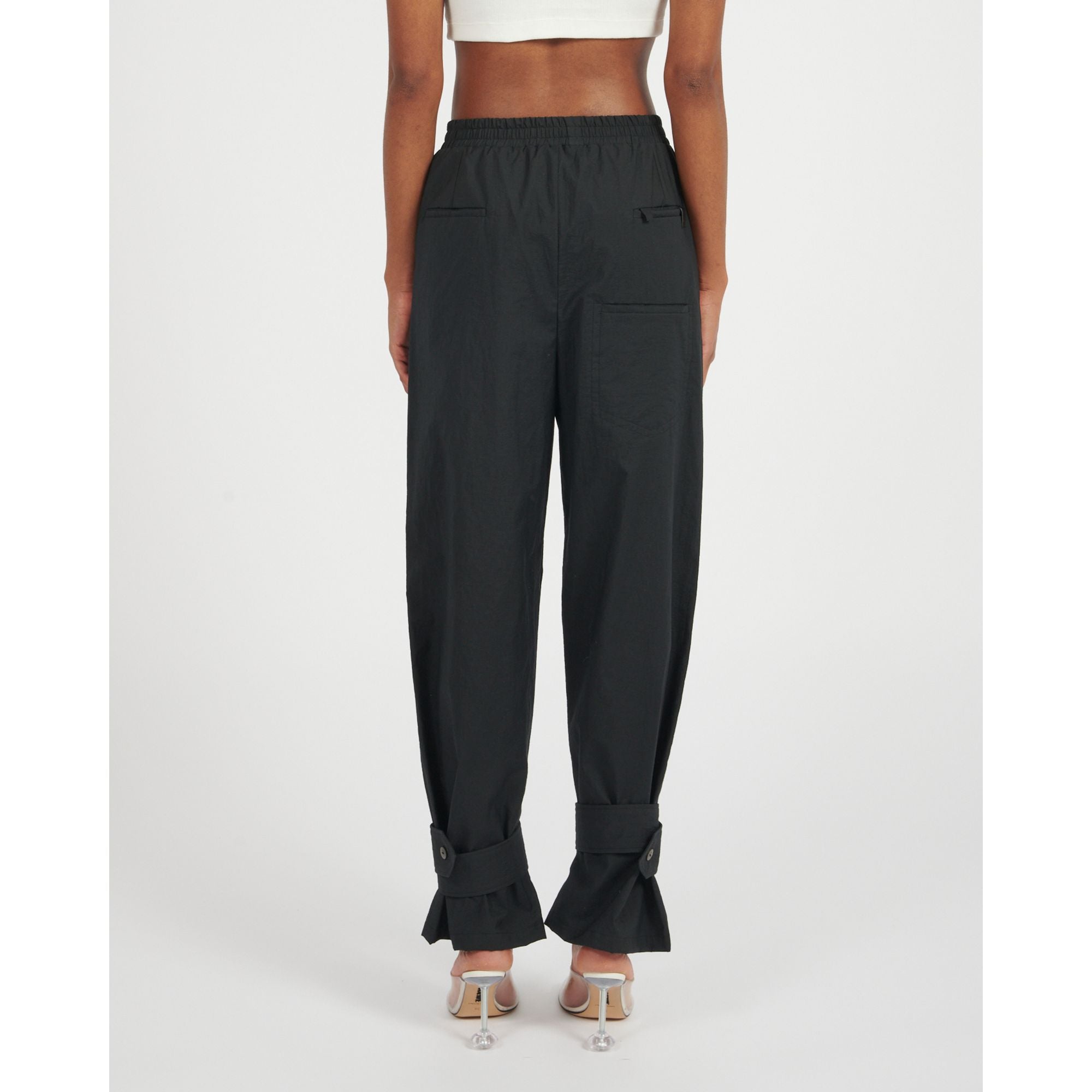 Women Cargo Trousers - Black