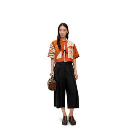 Women Pleated Trousers - Black