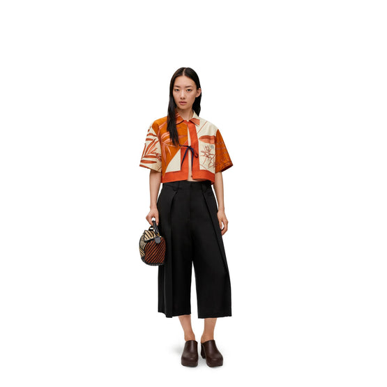 Women Pleated Trousers - Black