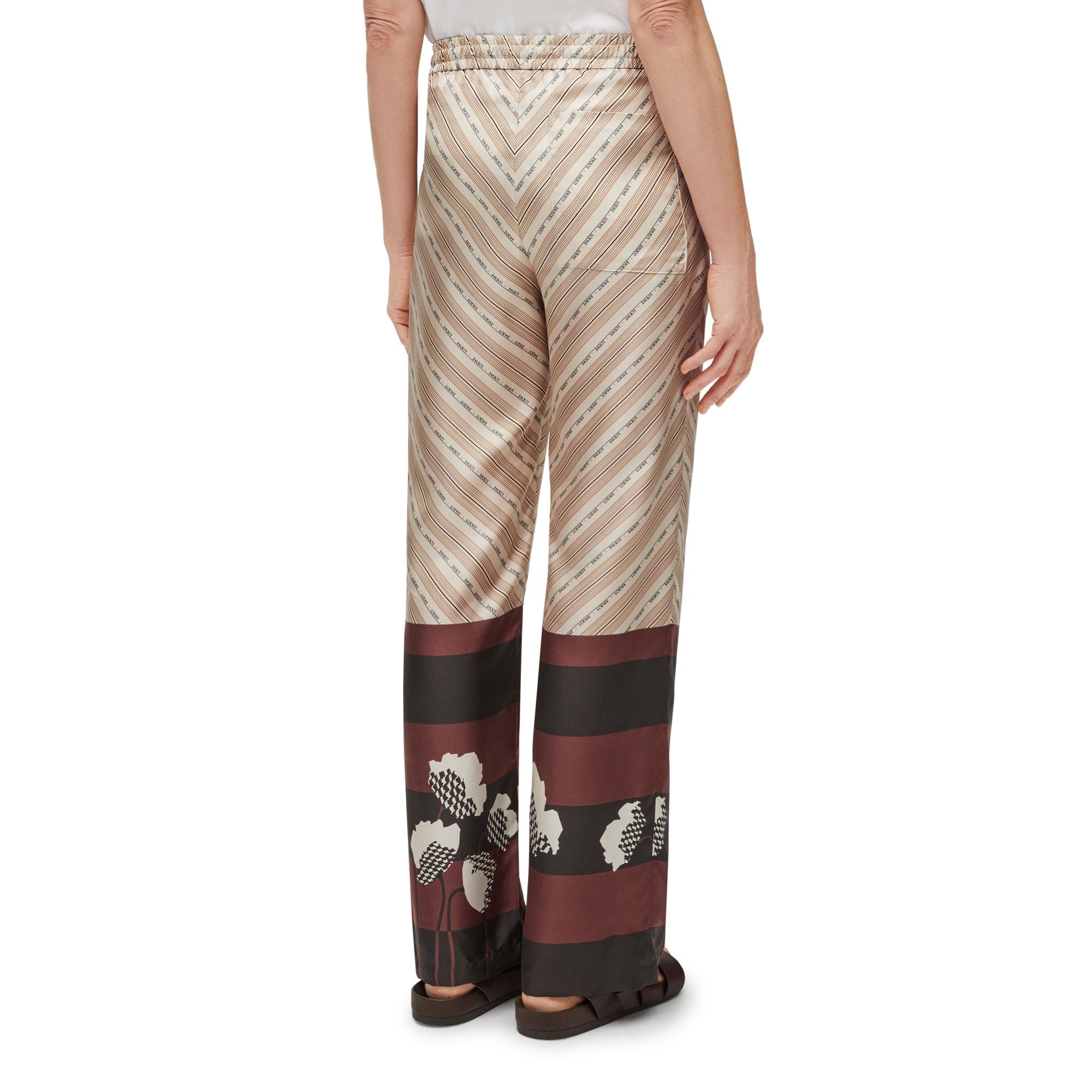 Women Pyjama Trousers Af - Light Beige/Multicolor