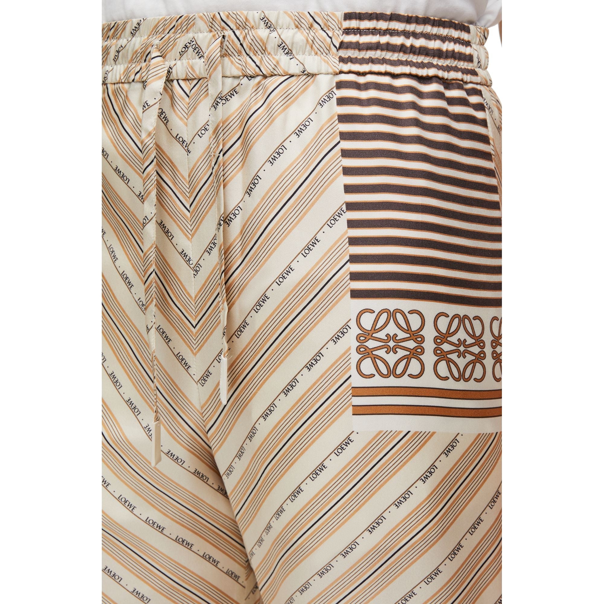 Women Pyjama Trousers Af - Light Beige/Multicolor