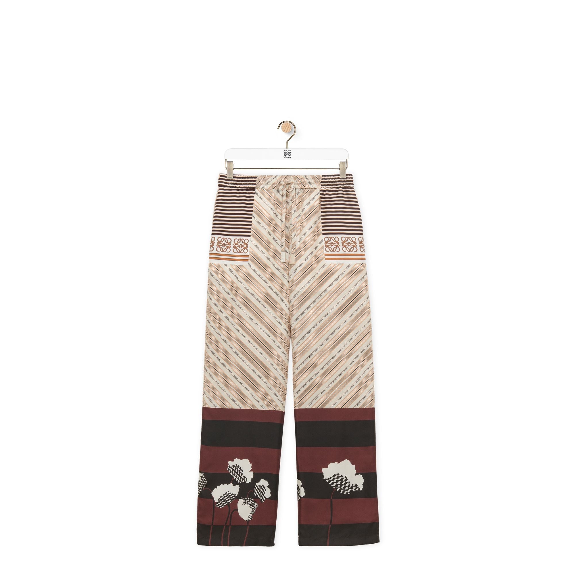Women Pyjama Trousers Af - Light Beige/Multicolor