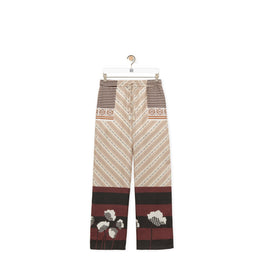 Women Pyjama Trousers Af - Light Beige/Multicolor