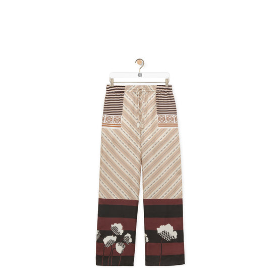 Women Pyjama Trousers Af - Light Beige/Multicolor