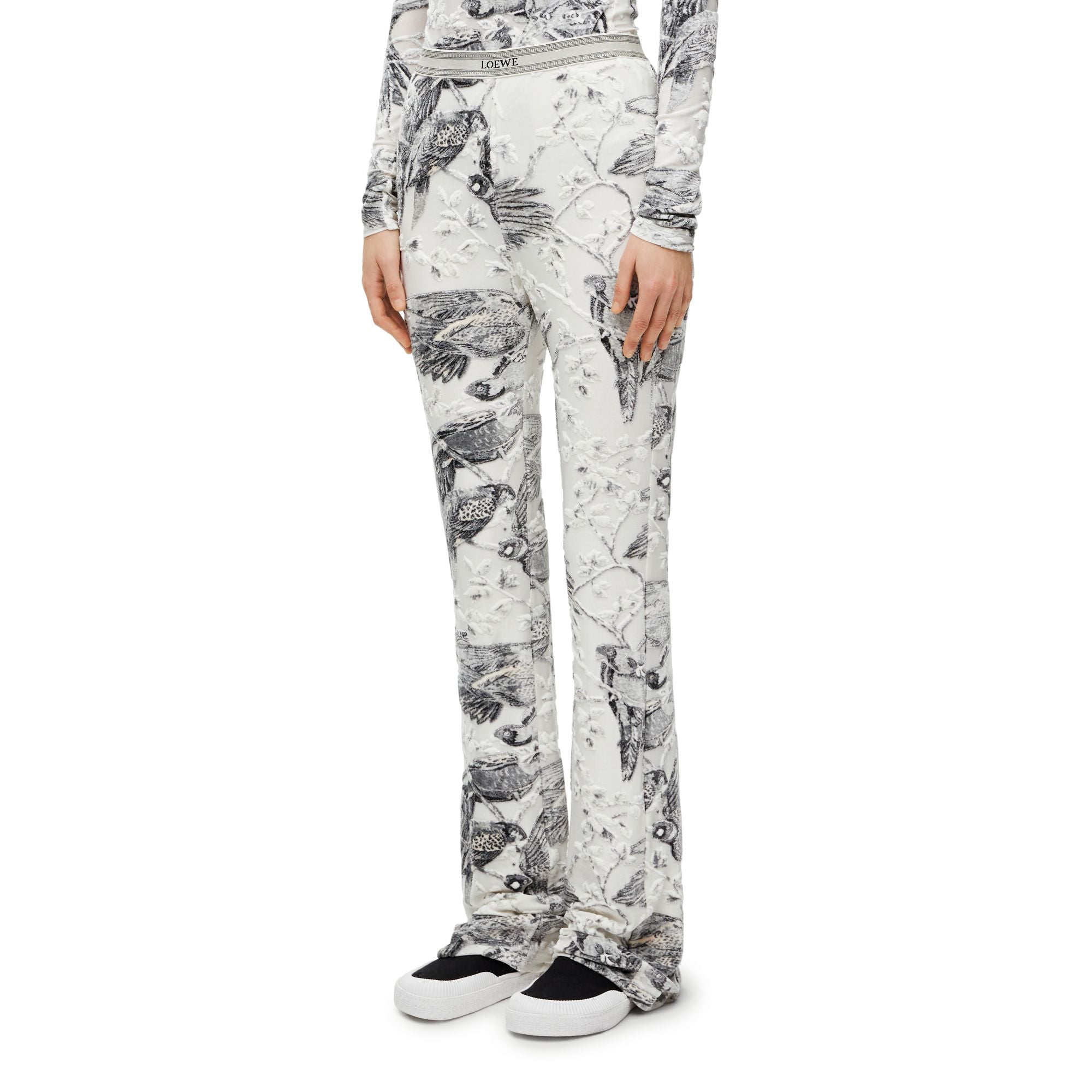 Women Trousers Af - Off White /Multicolor