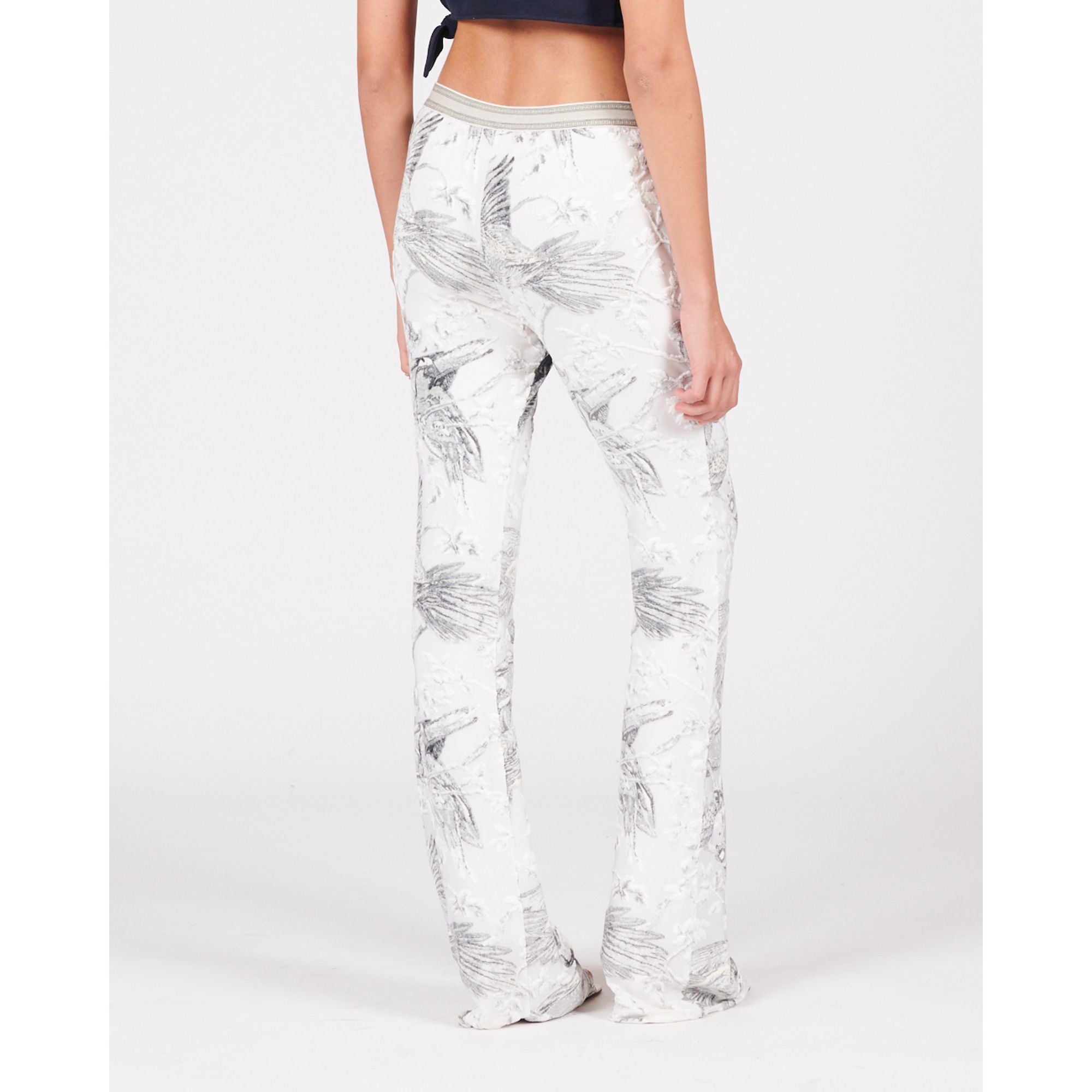 Women Trousers Af - Off White /Multicolor