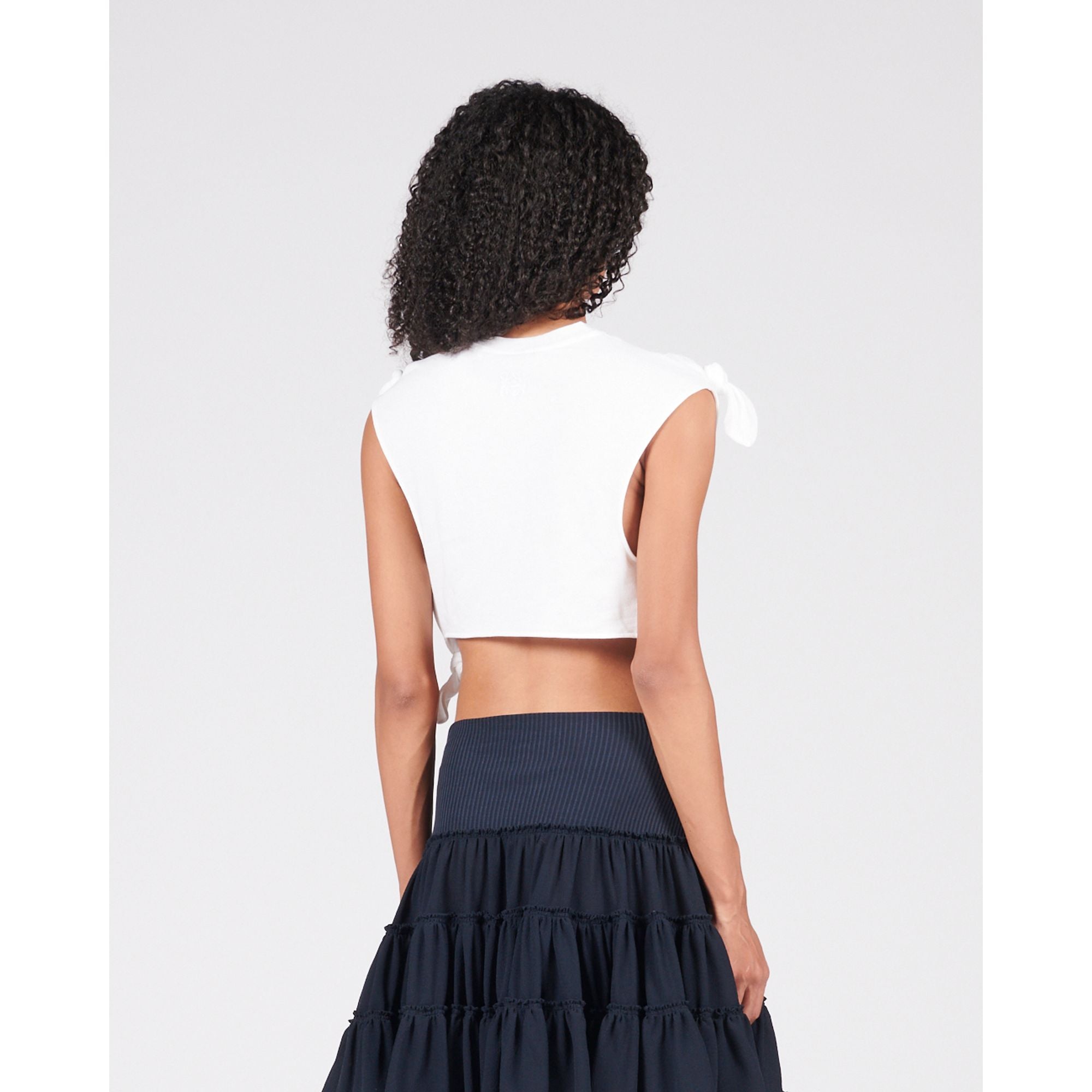 Women Knot Top - White