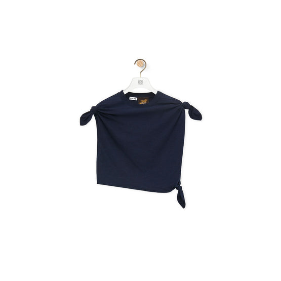Women Knot Top - Midnight Blue