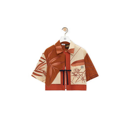 Women Cropped Shirt - Blush/Multicolor