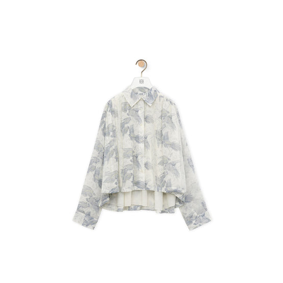 Women Trapeze Shirt - Off White /Multicolor