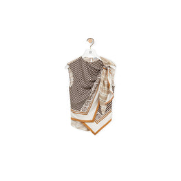 Women Scarf Top - Light Beige/Multicolor