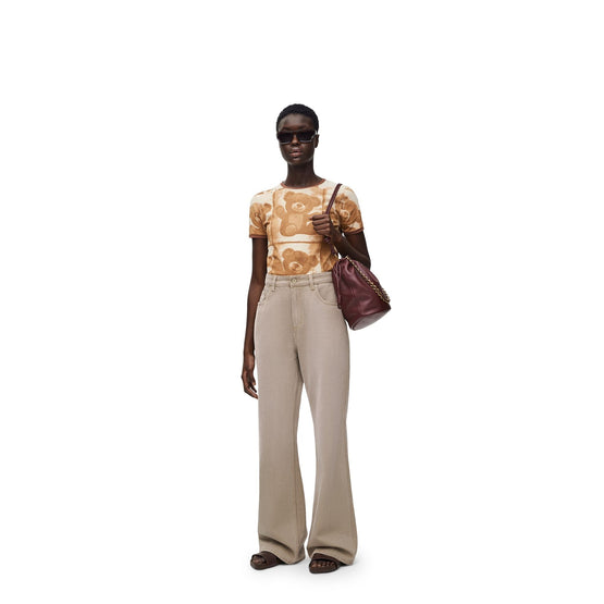 Women Bootleg Jeans Af - Beige