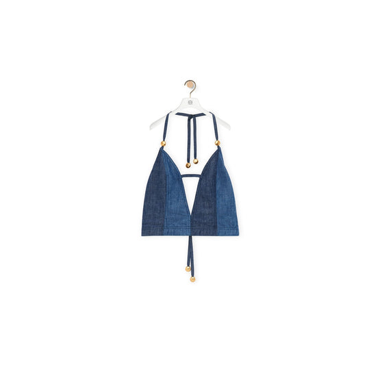 Women Strappy Top - Indigo Blue
