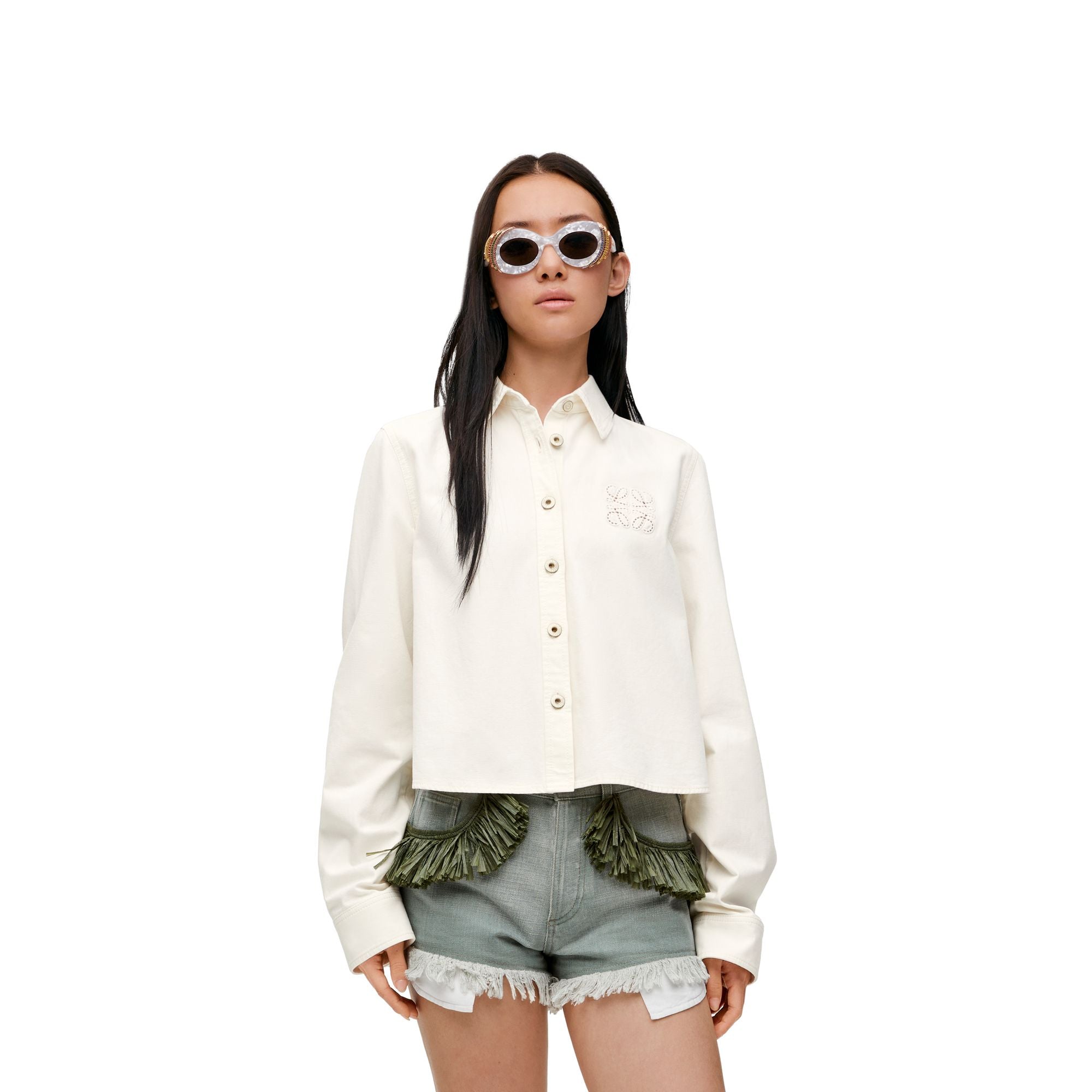 Women Trapeze Shirt - White