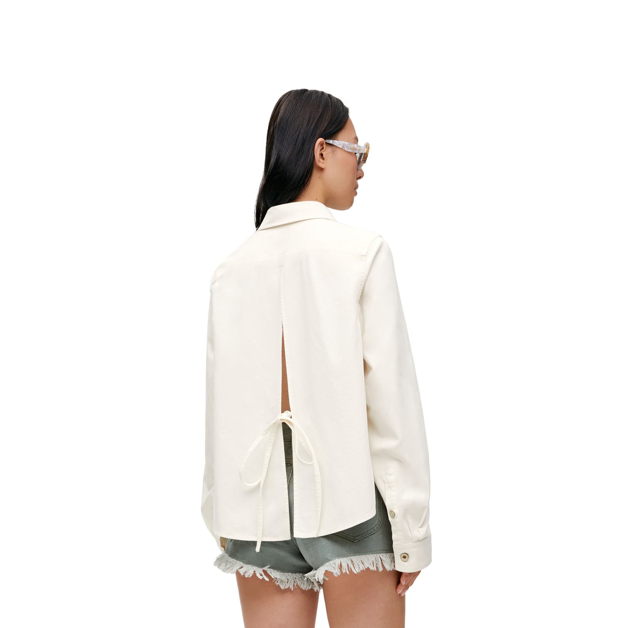 Women Trapeze Shirt - White