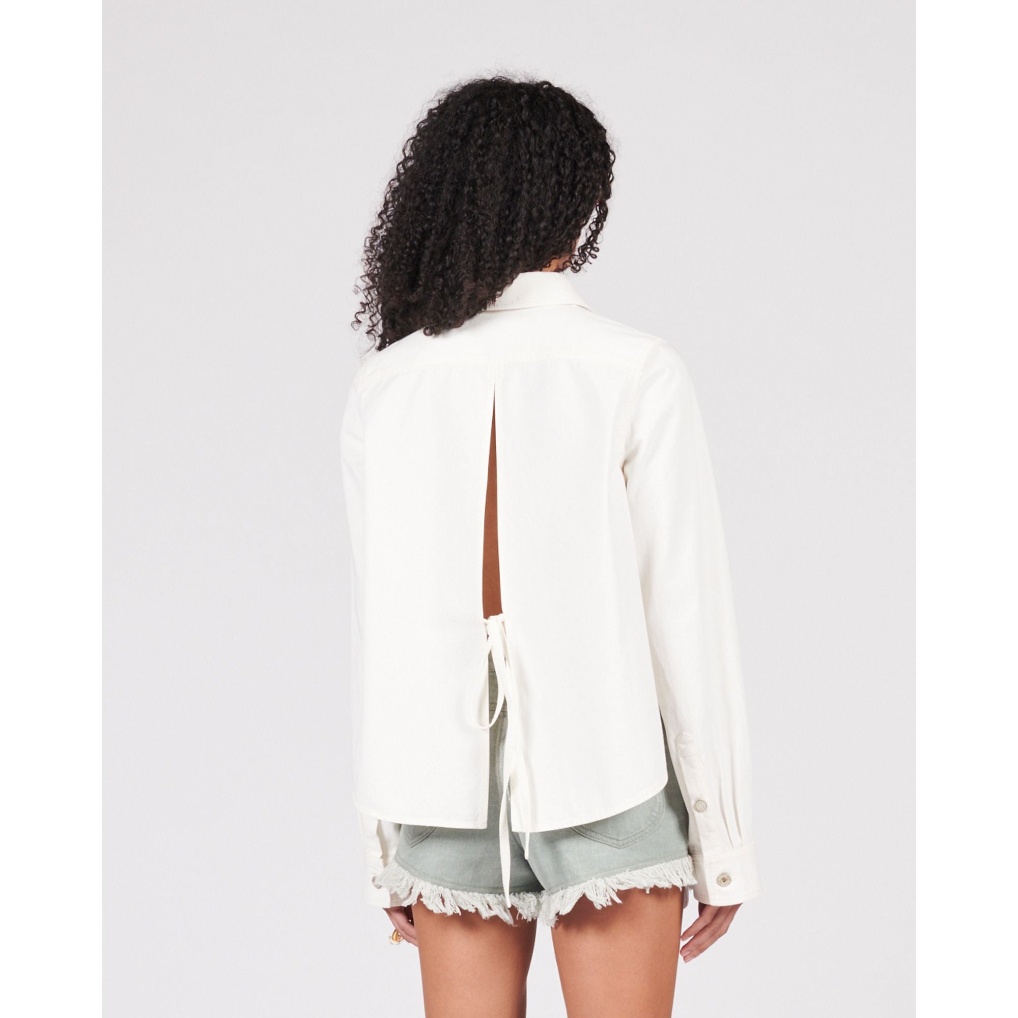Women Trapeze Shirt - White
