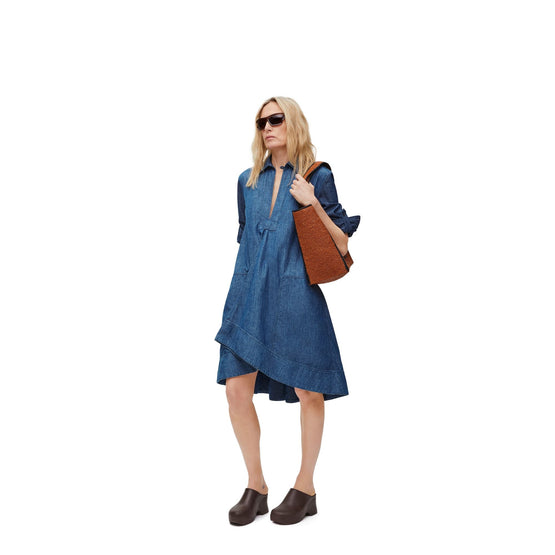 Women Tunic Dress - Indigo Blue