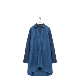 Women Tunic Dress - Indigo Blue