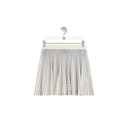 Women Mini Skirt - Natural/Blue