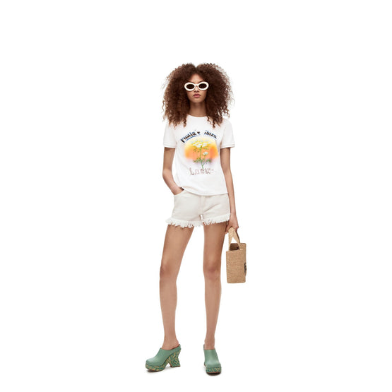Women Fennel T-Shirt - White/Multicolor