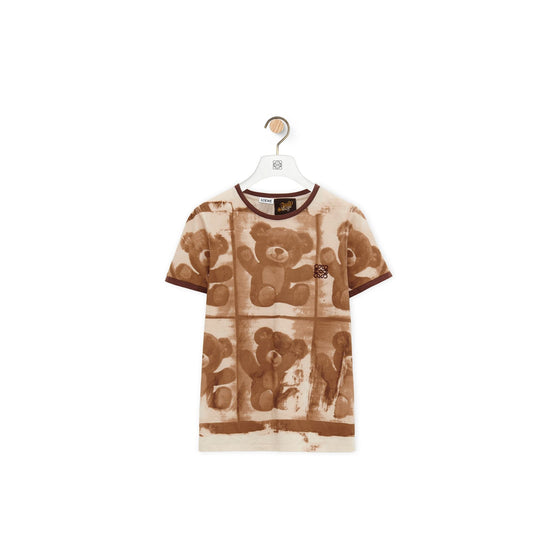 Women Slim Fit T-Shirt - Brown/Multicolor