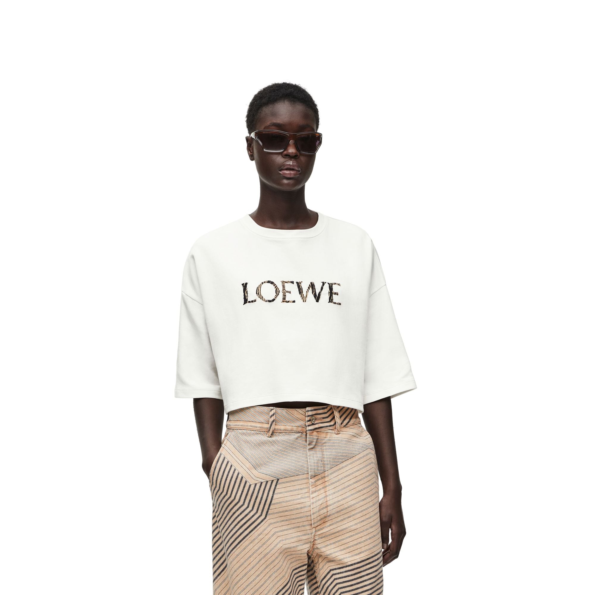 Women Cropped T-Shirt - Off-White