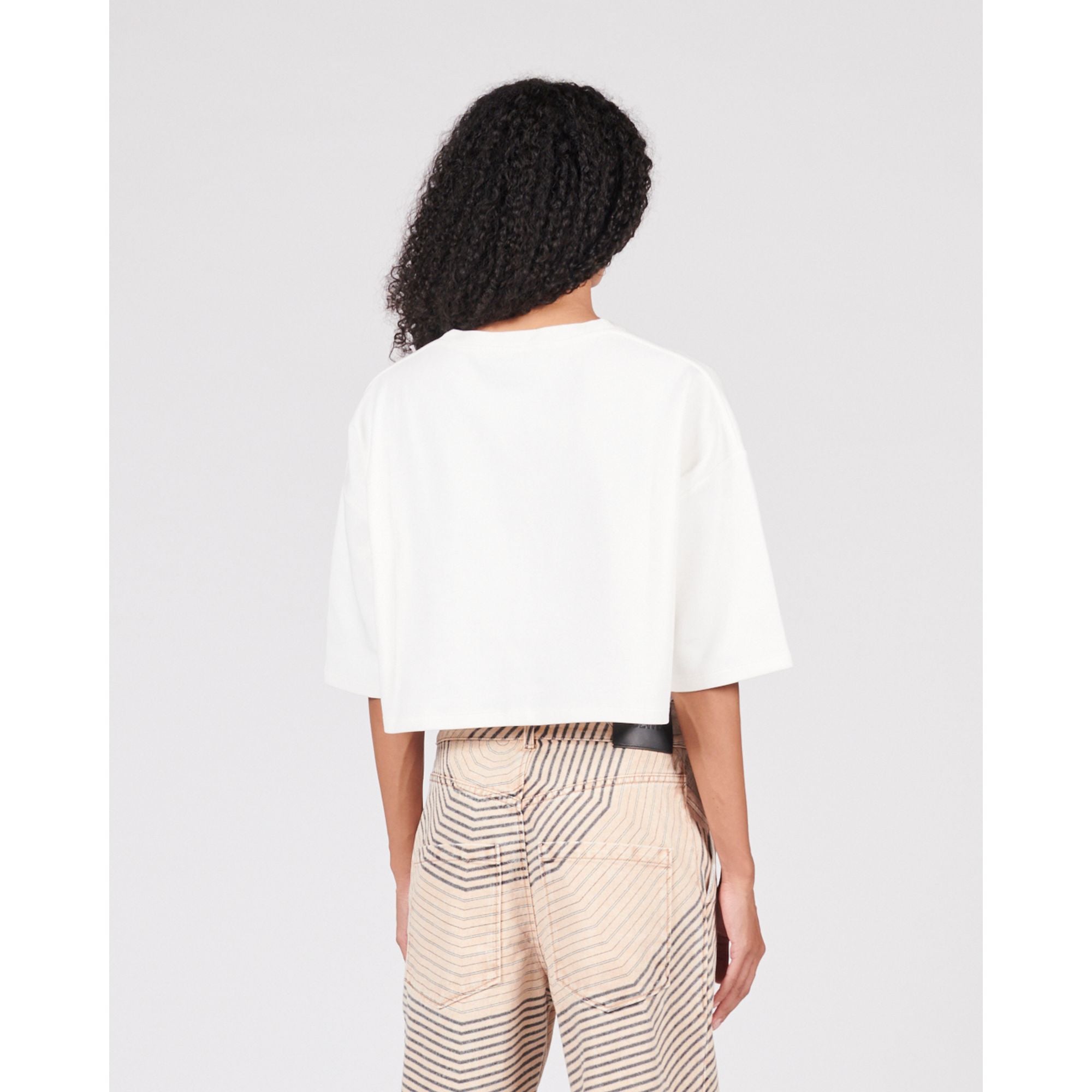 Women Cropped T-Shirt - Off-White