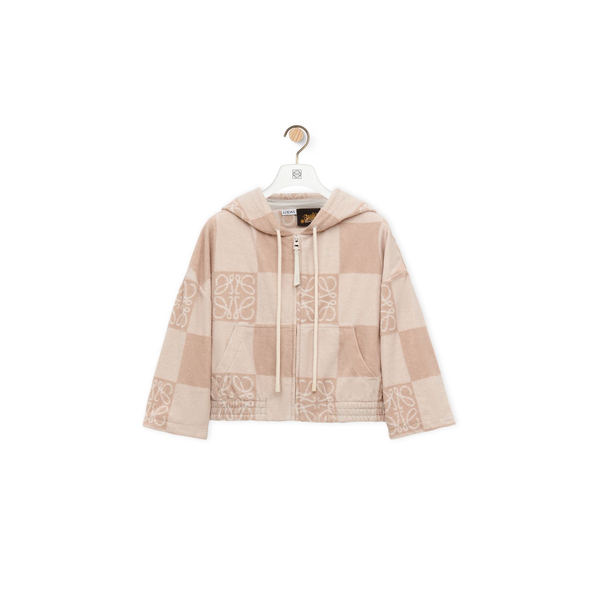 Women Cropped Hoodie - Tosca Beige