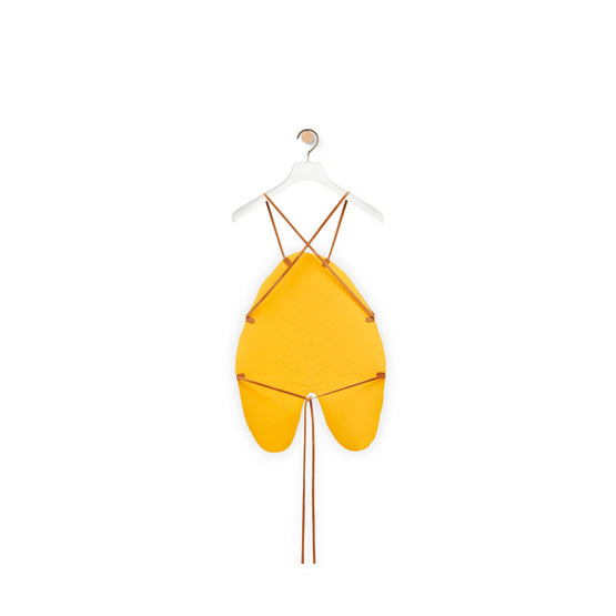Women Leaf Top - Bright Orange