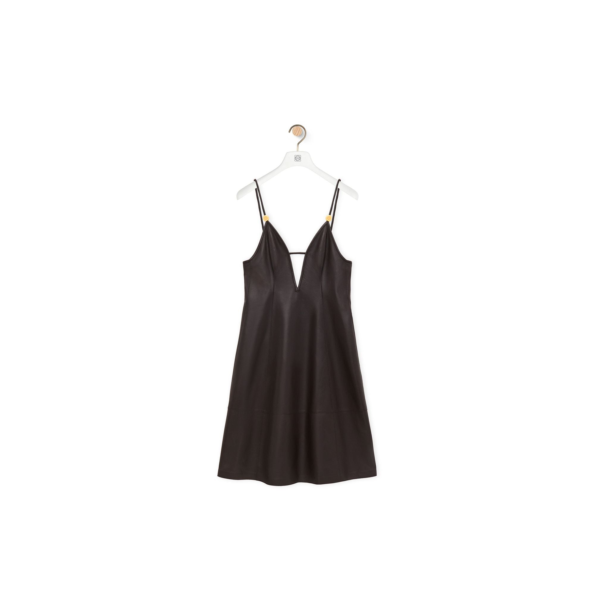 Women Strappy Dress - Dark Brown