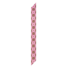 Women T Monogram Ribbon Tie - Bright Pink